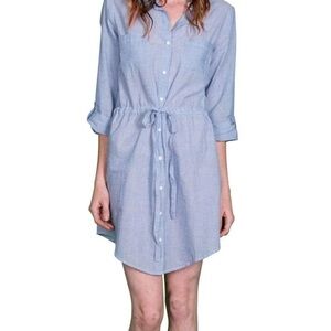 Velvet by Graham & Spencer Light Blue Chambray Mini Dress